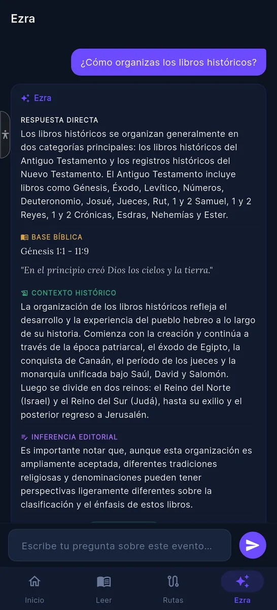 Pantalla de Ezra
